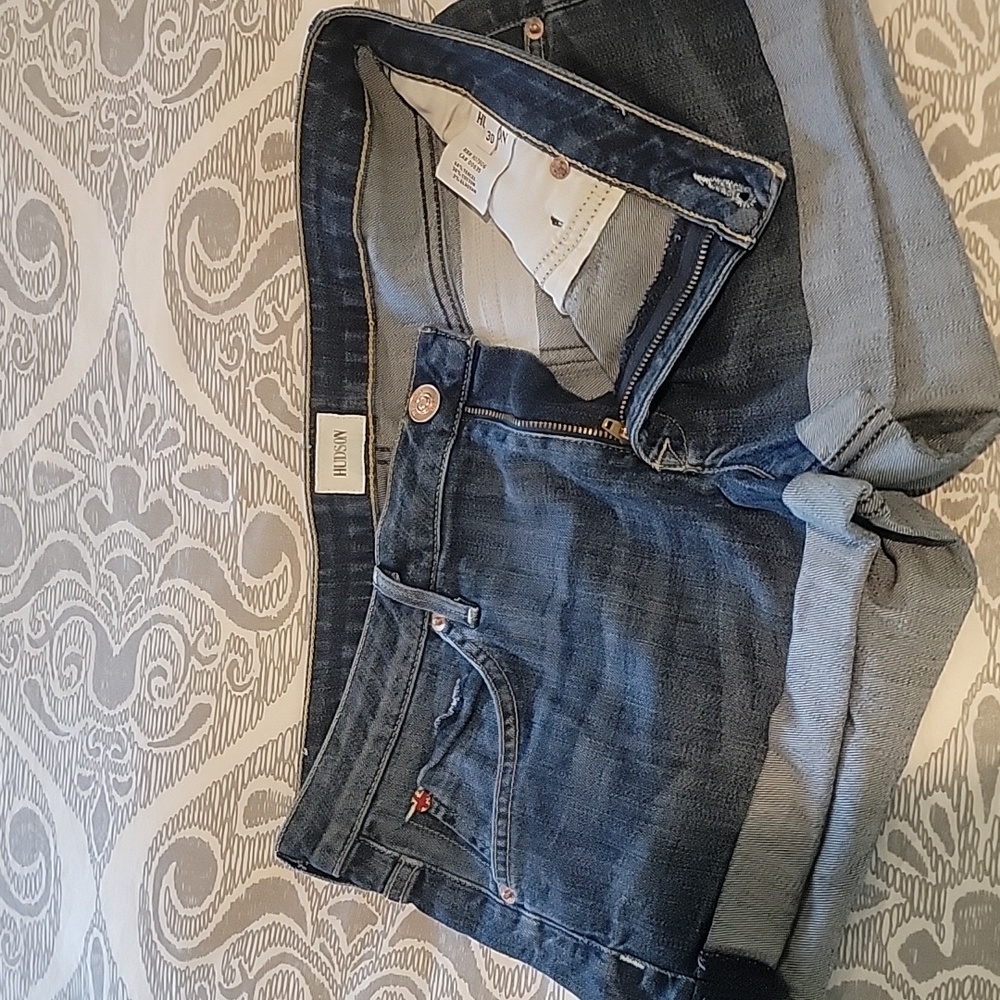Hudson cuffed jean shorts